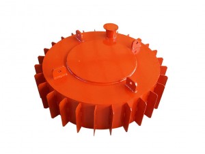 RCDB系列干式電磁除鐵器（亦稱PDC系列盤式、RCDY系列）是一種用于清除粉狀或塊狀非磁性物料中雜鐵的除鐵裝置。